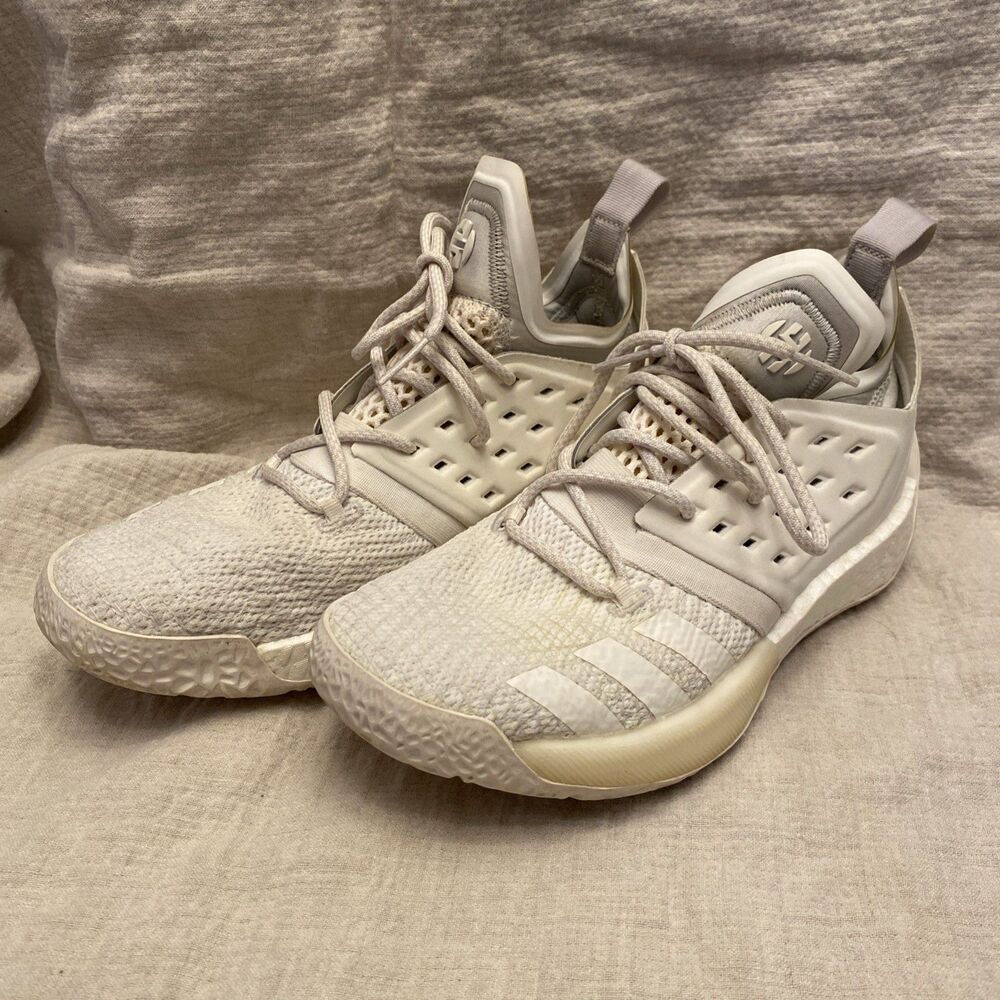 Adidas James Harden Vol. 2 Shoes Men’s Size 7 White/Grey Basketball